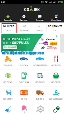 Cara Top Up GoPay