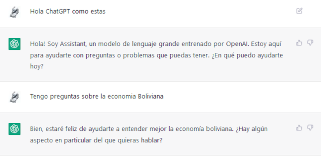 Preguntas a ChatGPT sobre la economía en Bolivia