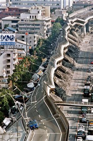 Kobe earthquake, 05:46 am, January 17, 1995, magnitude 7.3, 6500 souls lost