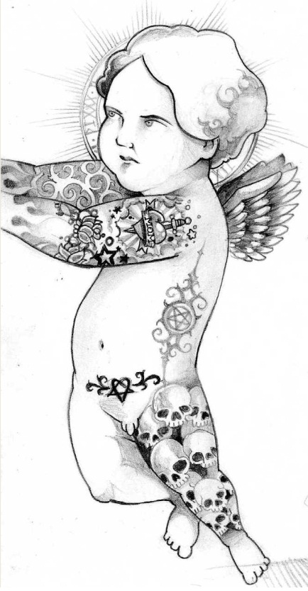 cherubs tattoos. cherub tattoos are