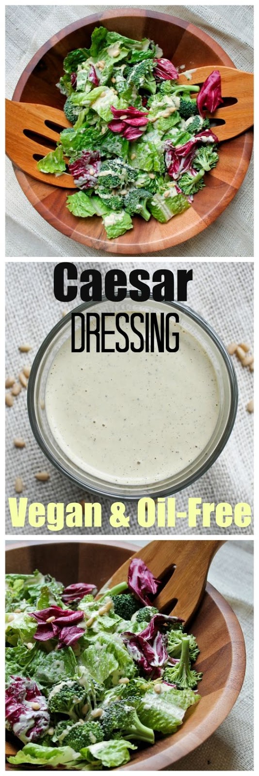 The most amazing Caesar dressing that is vegan and oil-free and a favorite among readers! Takes just 5 minutes to make!