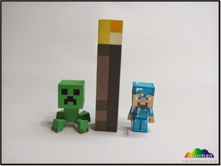 Minecraft Torch Papercraft