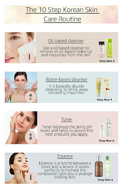 10 step Korean skin care routine