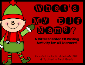 http://www.teacherspayteachers.com/Product/Whats-My-Elf-Name-A-Differentiated-Elf-Writing-Activity-999358