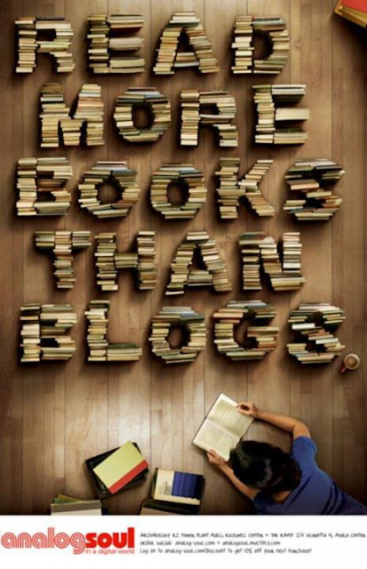 Read more books than blogs?