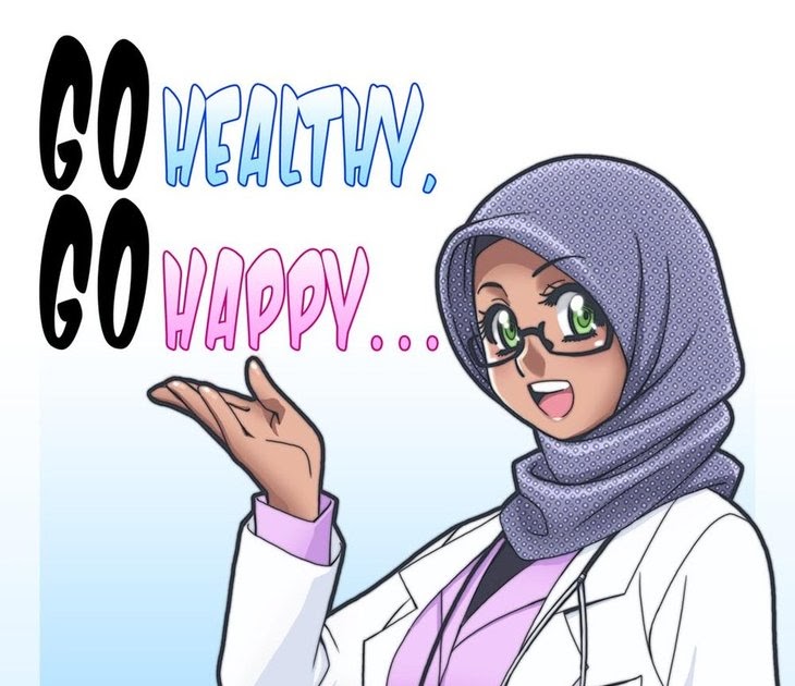 Gambar Kartun Dokter Gigi Muslim  Top Gambar