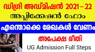 Kerala university UG Admission 2021-22,Allotment Process,How To Apply, Date,Documents,