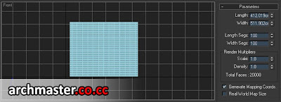 Teknik Displace / Displacement Objek di 3ds max 9 | Modifier Displace