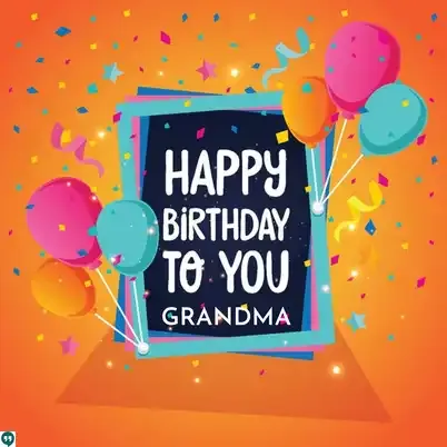 best happy birthday grandma wallpaper images confetti balloons