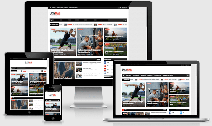 Easy Mag - Responsive Magazine Blogger Template