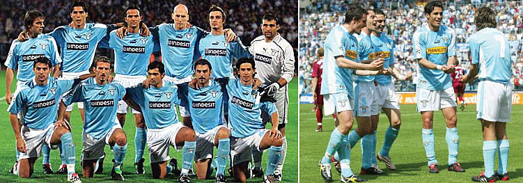 Football teams shirt and kits fan: Retro Font : Lazio 2003/04