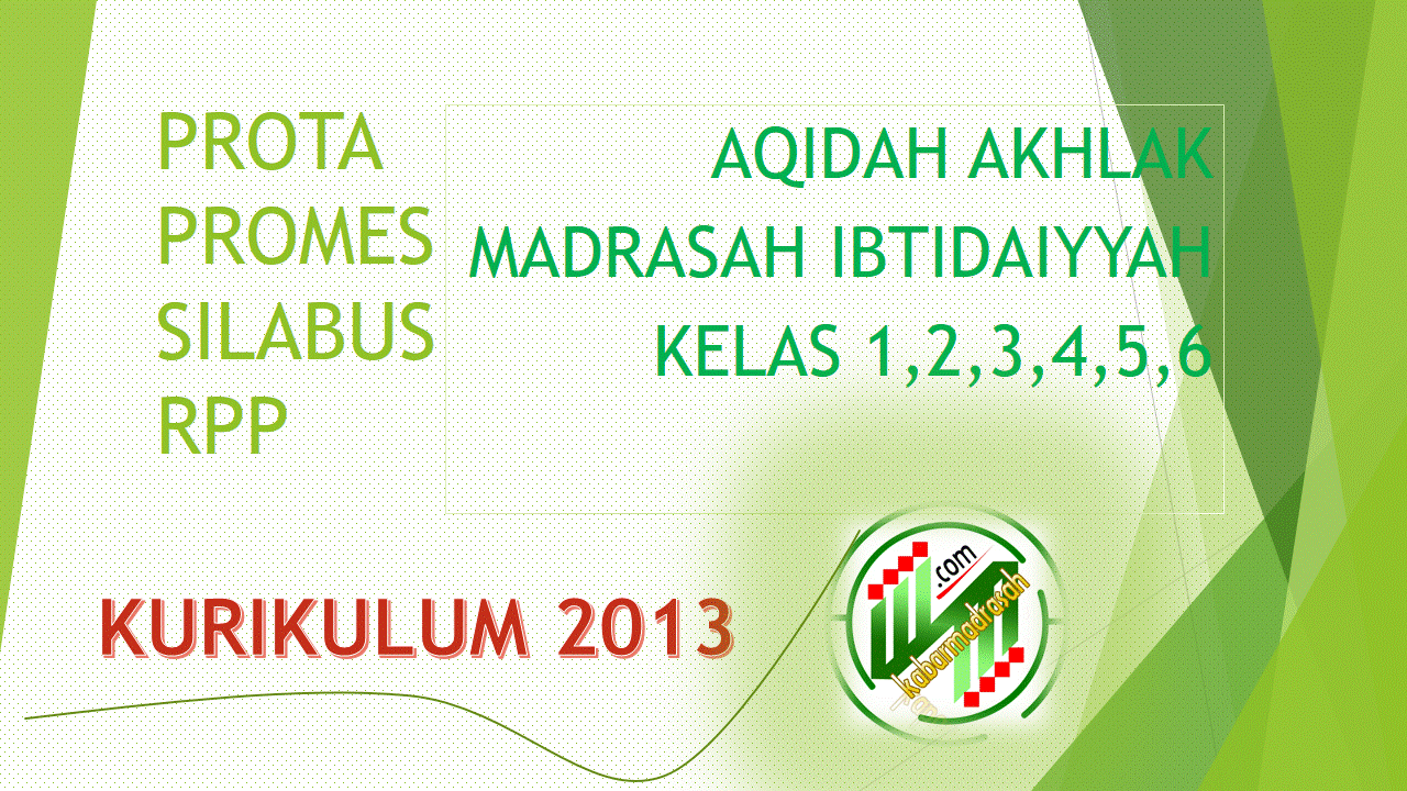 Download Prota Promes Silabus Dan Rpp Aqidah Akhlak Mi Kurikulum 2013 Semester 1 Dan 2