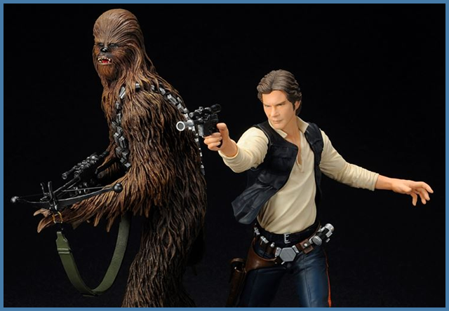 Han Solo Chewbacca ARTFX Statue