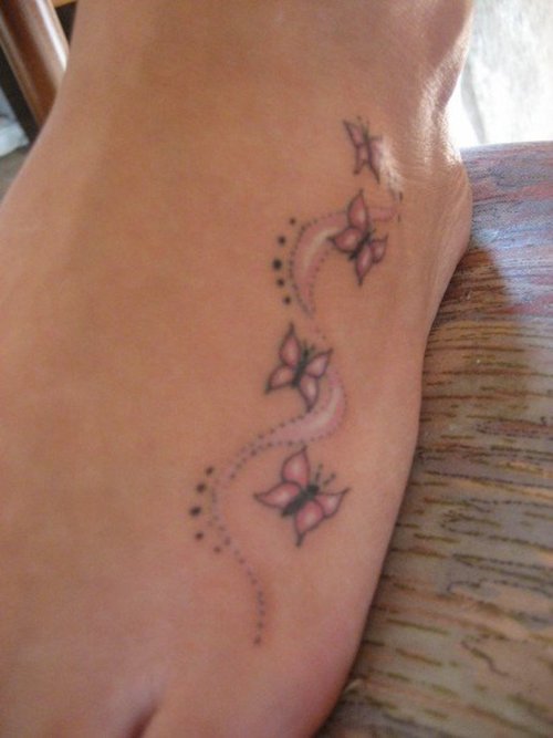 Baby Foot Tattoo. Quite often a cute girl tattoo is small and placed in a