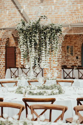 hanging floral chandelier