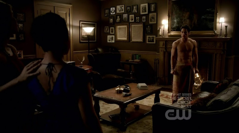 Michael Trevino Shirtless in The Vampire Diaries s3e06