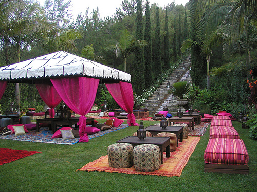 Ladies and Gentlemen behold the exotic and ohsonotbeige Moroccan tent in 