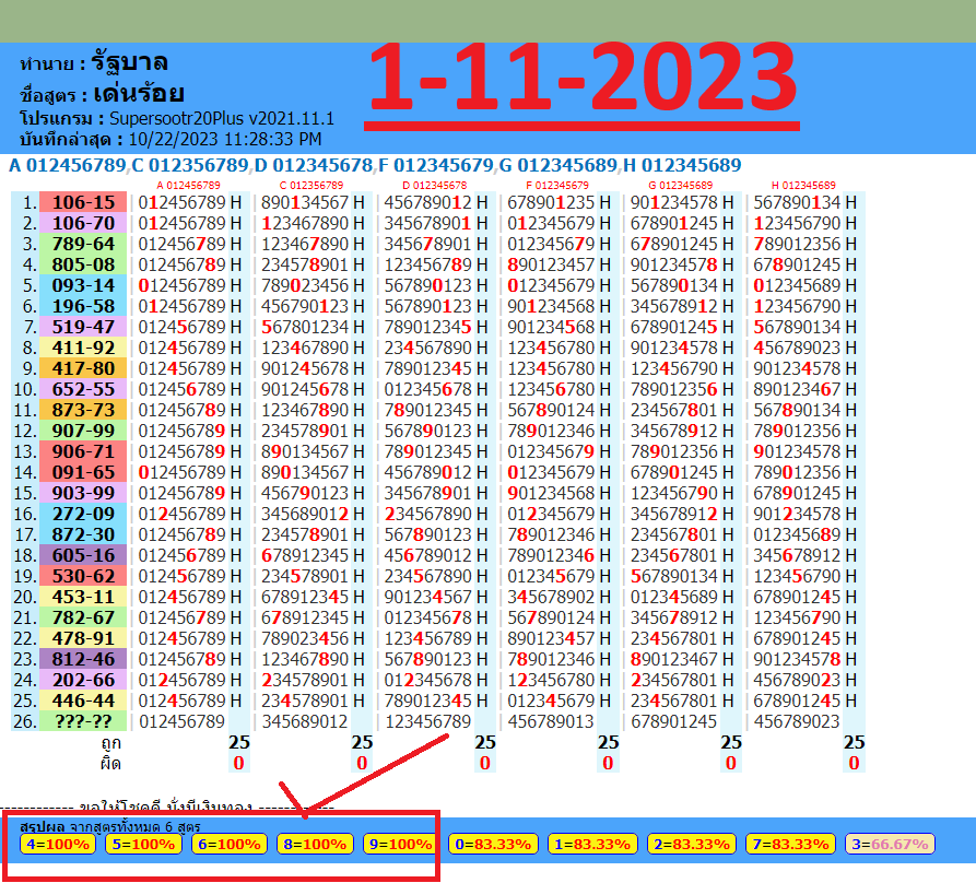 "HOW TO PLAY THAI LOTTERY. Updated for  "1-11-2023" สลากกินบ่ง รัฐบาล "