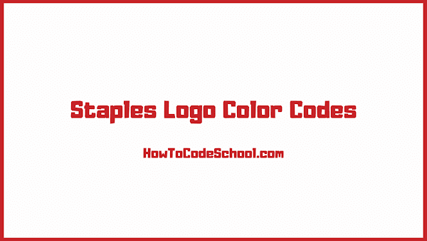 Staples Logo Color Codes
