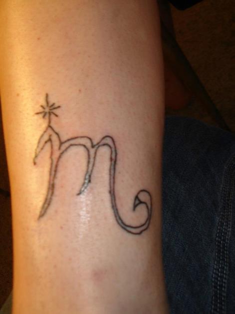 tattoo letter m