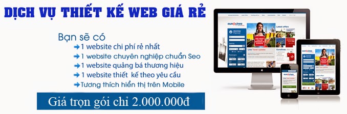 Thiết kế web giá rẻ ở TP.HCM