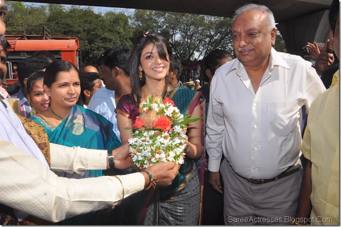 Kajal Agarwal Sexy Photos in Saree 6