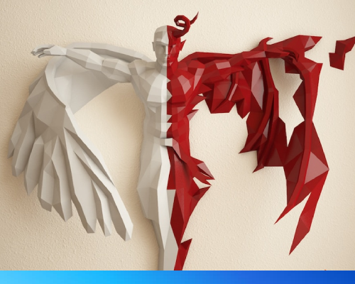 Papercraft Angel y demonio