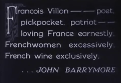 intertitle The beloved Rogue