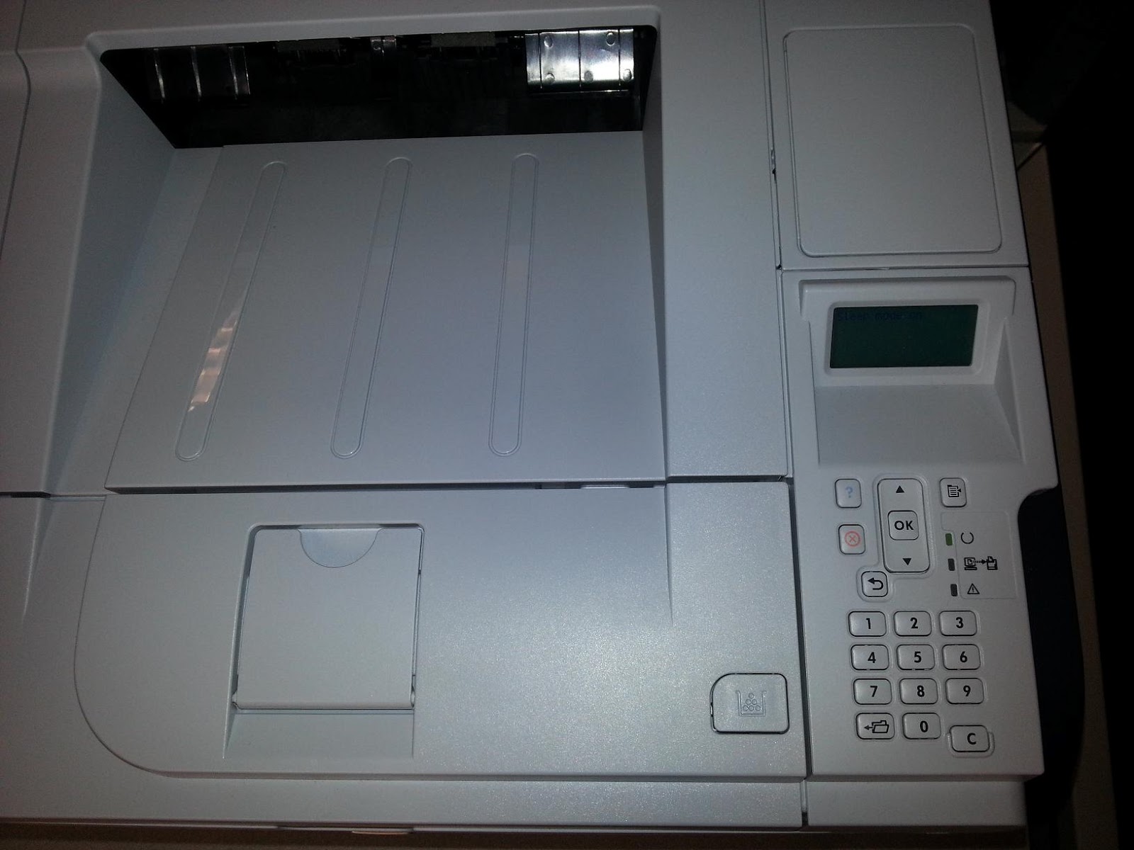 Hewlett Packard P3015: How to print a network configuration page Hewlett Packard P3015 printer