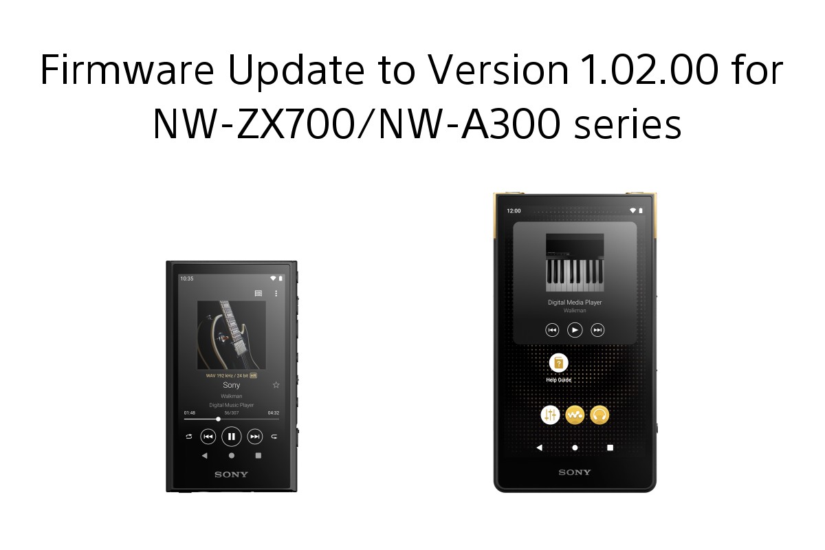Sony NW-A300 NW-ZX700 walkman firmware update