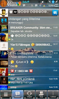  BBM Mod Tema Transparant Update Musik Versi 2.5.0.32