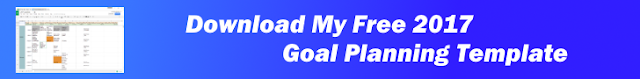 Click to download my free 2017 goal planning template