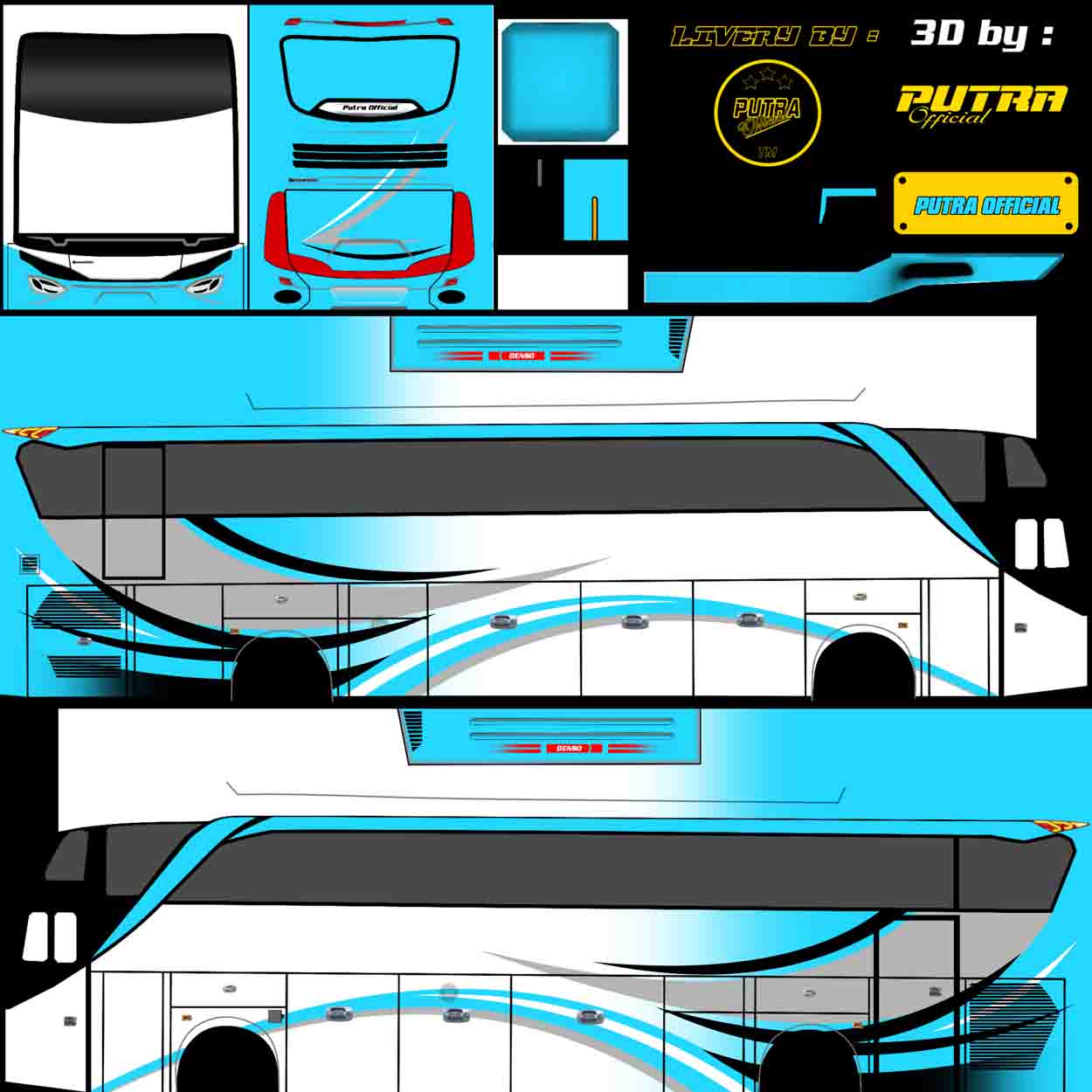 livery bussid polos keren