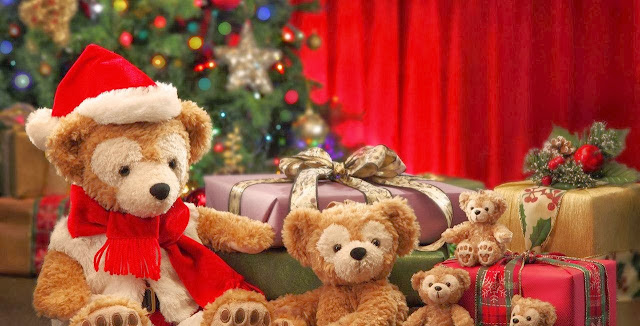 Christmas Teddy Bear Wallpaper