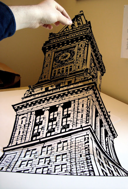 silhouette paper handcut by Joey Bagley