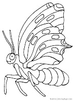 Flying Butterfly Printable Insect Coloring Pages