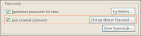 Use a master password