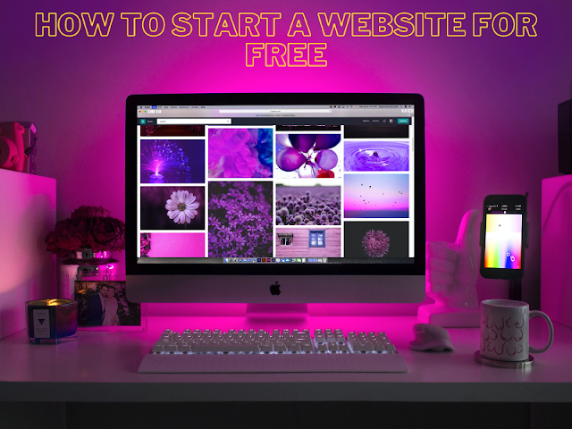 how to start a website for free