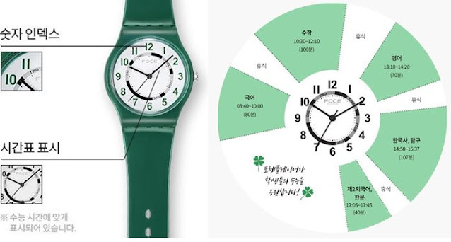 포체 굿럭 수능 시계