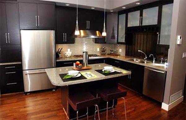 kitchen ideas with dark cabinets