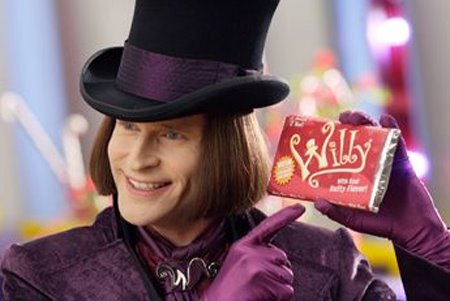 Burton Johnny Depp Willy Wonka costume Sacha Baron Cohen Ali G