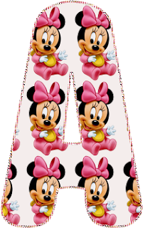 Tierno Abecedario de Minnie Bebé. 