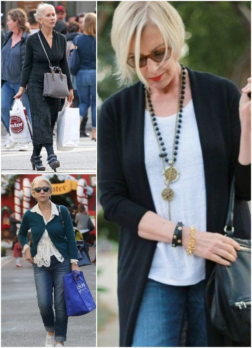Helen Mirren Casual Comfortable Fashion styles
