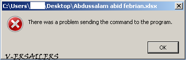 Cara memperbaiki excel error there was a problem sending the command to the program