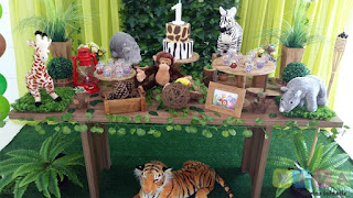 Decoração festa infantil Safári Selva Floresta Zoológico
