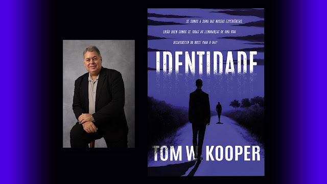 Autor Tom W. Kooper e capa do livro "Identidade"