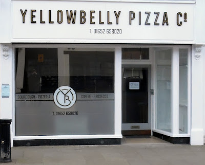 YellowBelly Pizza Company's new pizzeria  in Brigg Market Place, nearing completion on March 31, 2019