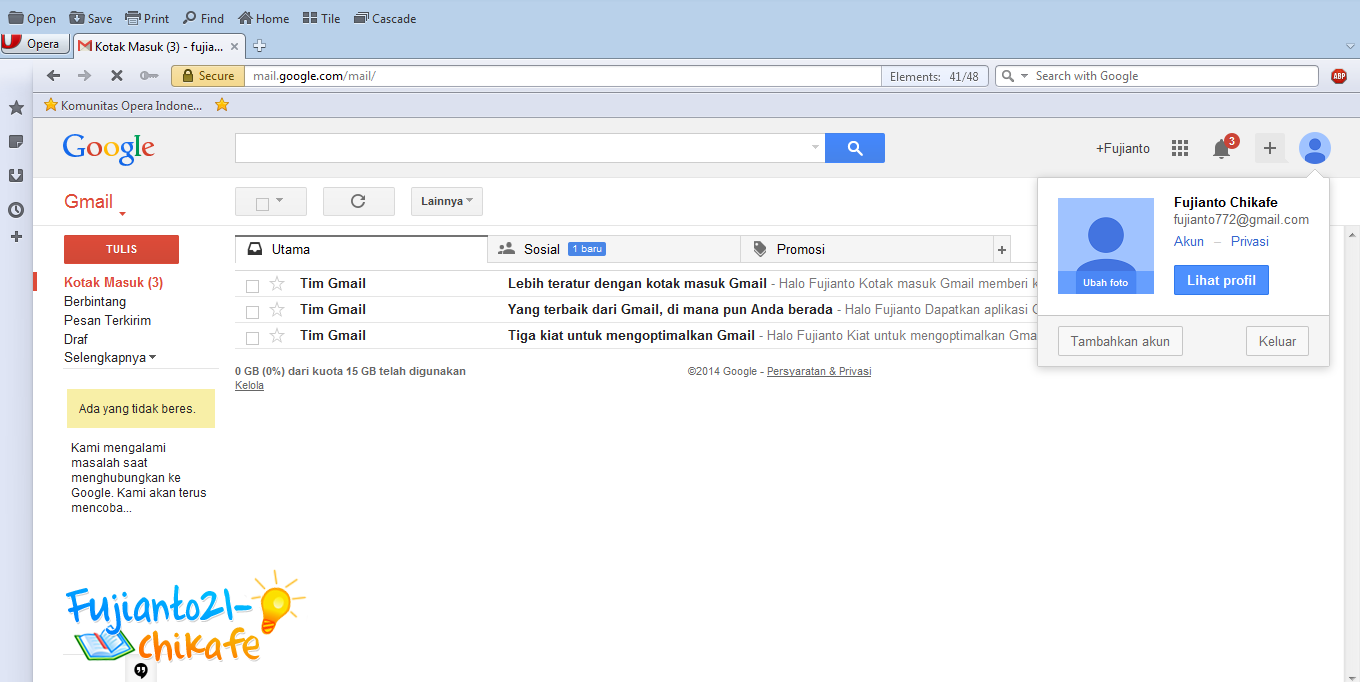 Cara Membuat Akun Email Baru Di Gmail Gratis  Fujianto21 