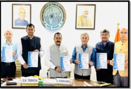 Union Minister Jitendra Singh announces Rajendra Prasad Memorial Award in Public Administration  Recently, Union Minister Jitendra Singh announced the establishment of Dr. Rajendra Prasad Memorial Award in Public Administration for academic excellence in the memory of the first President of the country. He gave this information at the 320th meeting of the Executive Council of the Indian Institute of Public Administration (IIPA).  He also said that the institute will.have to prepare a plan for the next.25 years to achieve the goals set by Prime Minister Narendra Modi. He suggested that IIPA should work closely with similar departments, organizations and institutions.  It should be noted that the Indian Constitution was framed under the chairmanship of Dr. Rajendra Prasad. Dr. Rajendra Prasad has.also been the first President of the. Republic of India.  It is noteworthy that Dr. Rajendra Prasad was born on 3 December, 1884 in Siwan district of present-day Bihar and died on 28 February, 1963. Dr. Rajendra Prasad was awarded the Bharat Ratna in the year 1962.