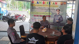 Polres Melawi Gelar Jumat Curhat"Nuan Bekesah" Bersama Komunitas Sepeda Motor WR di Satpas Lantas